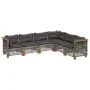 Set de muebles de jardín 6 pzas y cojines ratán sintético gris de , Conjuntos de jardín - Ref: Foro24-3261861, Precio: 511,39...