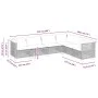 6-piece garden furniture set and gray synthetic rattan cushions by , Garden sets - Ref: Foro24-3261861, Price: 511,39 €, Disc...