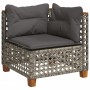 7-teiliges Gartensofa-Set mit grauen synthetischen Rattankissen von , Gartensets - Ref: Foro24-3261939, Preis: 585,23 €, Raba...