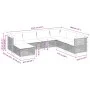 7-piece garden sofa set with gray synthetic rattan cushions by , Garden sets - Ref: Foro24-3261939, Price: 584,30 €, Discount: %