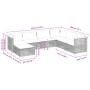 7-teiliges Gartensofa-Set mit grauen synthetischen Rattankissen von , Gartensets - Ref: Foro24-3261939, Preis: 585,23 €, Raba...
