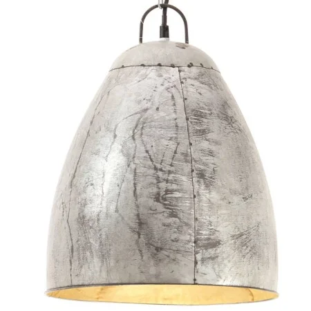 Round industrial pendant lamp 25 W silver 32 cm E27 by vidaXL, Lamps - Ref: Foro24-320559, Price: 46,49 €, Discount: %