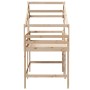 Cama alta con escalera y techo madera maciza de pino 90x200 cm de , Camas y somieres - Ref: Foro24-3281988, Precio: 245,88 €,...