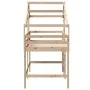 Loft bed with ladder and solid pine wood ceiling 90x200 cm by , Beds and slatted bases - Ref: Foro24-3281988, Price: 269,73 €...