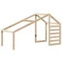 Loft bed with ladder and solid pine wood ceiling 90x200 cm by , Beds and slatted bases - Ref: Foro24-3281988, Price: 269,73 €...