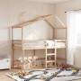 Loft bed with ladder and solid pine wood ceiling 90x200 cm by , Beds and slatted bases - Ref: Foro24-3282064, Price: 234,06 €...