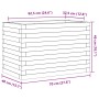 Pflanzgefäß aus massivem Kiefernholz, 70 x 40 x 46 cm von , Töpfe und Pflanzgefäße - Ref: Foro24-3282439, Preis: 110,51 €, Ra...