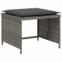 Gray synthetic rattan garden armchair with footrest by , Garden sets - Ref: Foro24-368618, Price: 123,66 €, Discount: %