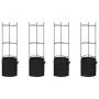 Tomato stakes with bag 4 units of steel and PP 116 cm by , Pot stands - Ref: Foro24-3281484, Price: 95,69 €, Discount: %