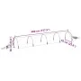 Mesh tunnels 3 pcs fiberglass and PP 1.5x5 m by , Greenhouses - Ref: Foro24-3281499, Price: 96,98 €, Discount: %