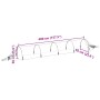 Netztunnel 3 Stück Glasfaser und PP 1,5x5 m von , Gewächshäuser - Ref: Foro24-3281499, Preis: 100,26 €, Rabatt: %