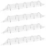 Mesh tunnels 4 pcs fiberglass and PP 1.5x5 m by , Greenhouses - Ref: Foro24-3281503, Price: 123,27 €, Discount: %