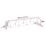 Netztunnel 4 Stück Glasfaser und PP 1,5x5 m von , Gewächshäuser - Ref: Foro24-3281503, Preis: 123,27 €, Rabatt: %
