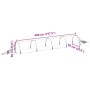 Netztunnel 4 Stück Glasfaser und PP 1,5x5 m von , Gewächshäuser - Ref: Foro24-3281503, Preis: 127,46 €, Rabatt: %