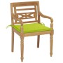 Batavia Stühle 2 Stk. massives Teakholz mit hellgrünen Kissen von , Gartenstühle - Ref: Foro24-3062138, Preis: 253,50 €, Raba...
