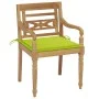 Sillas Batavia 2 uds teca maciza con cojines verde brillante de , Sillas de jardín - Ref: Foro24-3062138, Precio: 248,70 €, D...