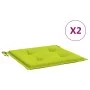 Garden chair cushions 2 pcs Oxford fabric green 50x50x3 cm by , Cushions for chairs and sofas - Ref: Foro24-314062, Price: 23...