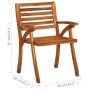 Garten-Esszimmerstühle mit Kissen 2 Stück massives Akazienholz von , Gartenstühle - Ref: Foro24-3060804, Preis: 267,74 €, Rab...
