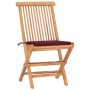 Set comedor de jardín plegable 3 piezas madera de teca cojines by , Garden sets - Ref: Foro24-3063180, Price: 171,17 €, Disco...