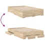 Estructura de cama Marrón 120 x 190 cm Madera contrachapada