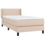 Cama box spring con colchón cuero sintético capuchino 90x190 cm de , Camas y somieres - Ref: Foro24-3130636, Precio: 303,88 €...