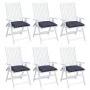 Stuhlkissen 6 Stück marineblauer Oxford-Stoff 40x40x7 cm von , Kissen für Stühle und Sofas - Ref: Foro24-378857, Preis: 47,37...