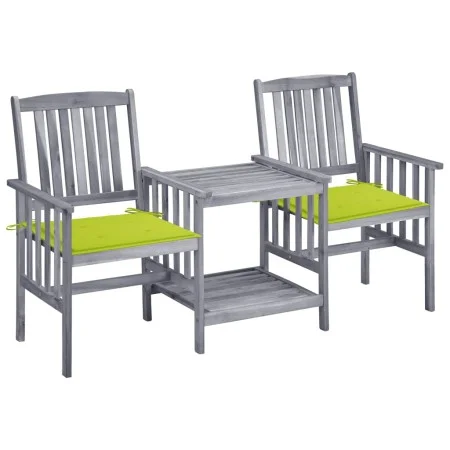 Garden chairs with table and solid acacia wood cushions by , Garden sets - Ref: Foro24-3061313, Price: 160,94 €, Discount: %
