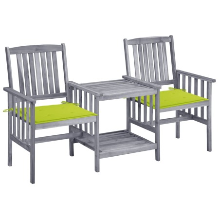 Gartenstühle mit Tisch und Kissen aus massivem Akazienholz von , Gartensets - Ref: Foro24-3061313, Preis: 163,00 €, Rabatt: %
