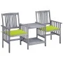 Garden chairs with table and solid acacia wood cushions by , Garden sets - Ref: Foro24-3061313, Price: 160,94 €, Discount: %