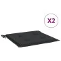 Gartenstuhlkissen 2 Stück Oxford-Stoff Schwarz 40x40x3 cm von , Kissen für Stühle und Sofas - Ref: Foro24-314016, Preis: 24,2...