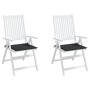 Gartenstuhlkissen 2 Stück Oxford-Stoff Schwarz 40x40x3 cm von , Kissen für Stühle und Sofas - Ref: Foro24-314016, Preis: 23,2...