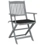 Klappbare Gartenstühle, 2 Stück, Kissen aus massivem Akazienholz von , Gartenstühle - Ref: Foro24-3064489, Preis: 123,41 €, R...