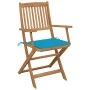 6 pcs folding garden chairs and solid acacia wood cushions by , Garden chairs - Ref: Foro24-3065471, Price: 352,88 €, Discoun...