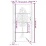 Gartentor aus Cortenstahl, Baumdesign, 105 x 205 cm von , Gartentore - Ref: Foro24-153165, Preis: 260,90 €, Rabatt: %