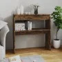 Smoked oak plywood console table 80x30x80 cm by , Side tables - Ref: Foro24-815216, Price: 38,51 €, Discount: %