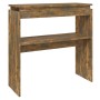 Konsolentisch aus geräuchertem Eichensperrholz, 80 x 30 x 80 cm von , Seitentische - Ref: Foro24-815216, Preis: 39,02 €, Raba...