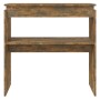 Konsolentisch aus geräuchertem Eichensperrholz, 80 x 30 x 80 cm von , Seitentische - Ref: Foro24-815216, Preis: 39,02 €, Raba...