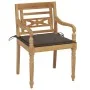Sillas Batavia 2 uds teca maciza con cojines gris taupe de , Sillas de jardín - Ref: Foro24-3062135, Precio: 254,96 €, Descue...