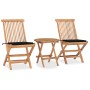 Klappbare Garten-Essgruppe mit 3-teiligen Kissen aus Teakholz von , Gartensets - Ref: Foro24-3063178, Preis: 173,82 €, Rabatt: %