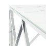 Mesa de centro acero inoxidable y vidrio plateado 80x80x40 cm de , Mesas de centro - Ref: Foro24-349971, Precio: 188,12 €, De...