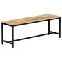 Solid raw mango wood dining bench 120 cm by , Dining and kitchen benches - Ref: Foro24-247814, Price: 171,47 €, Discount: %