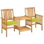Sillas y mesita de jardín con cojines madera maciza acacia de , Conjuntos de jardín - Ref: Foro24-3061286, Precio: 146,60 €, ...