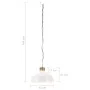 Industrielle Pendelleuchte 42 cm weiß E27 von vidaXL, Lampen - Ref: Foro24-320833, Preis: 48,18 €, Rabatt: %