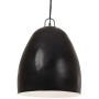 Round black industrial pendant lamp 25 W 42 cm E27 by vidaXL, Lamps - Ref: Foro24-320557, Price: 53,03 €, Discount: %