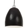 Round black industrial pendant lamp 25 W 42 cm E27 by vidaXL, Lamps - Ref: Foro24-320557, Price: 49,99 €, Discount: %