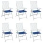Cojines de silla de jardín 6 uds tela Oxford azul 40x40x3 cm de , Cojines para sillas y sofás - Ref: Foro24-314025, Precio: 4...