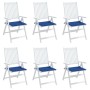 Gartenstuhlkissen, 6 Stück, blauer Oxford-Stoff, 40 x 40 x 3 cm von , Kissen für Stühle und Sofas - Ref: Foro24-314025, Preis...