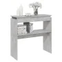 Gray engineered wood console table 80x30x80 cm by , Side tables - Ref: Foro24-808318, Price: 40,80 €, Discount: %