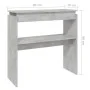 Gray engineered wood console table 80x30x80 cm by , Side tables - Ref: Foro24-808318, Price: 40,80 €, Discount: %