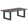 Gray solid acacia natural edge coffee table 115x60x40 cm by , Coffee table - Ref: Foro24-247829, Price: 152,79 €, Discount: %
